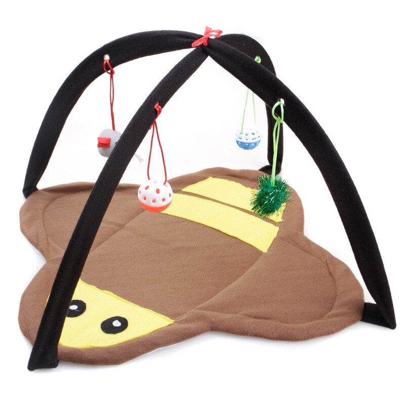 Tente Portable pliable pour chat, jouets amusants pour animaux de compagnie, activité Mobile, tapis de jeu, couverture, maison, chaton