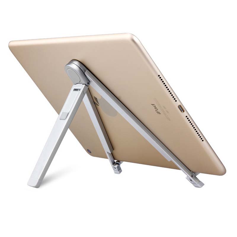 Universal Aluminium Telefoon/Tablet Houder Beugel Stand Portable Opvouwbare Beugel Verstelbare Driehoek Lichtgewicht Effen