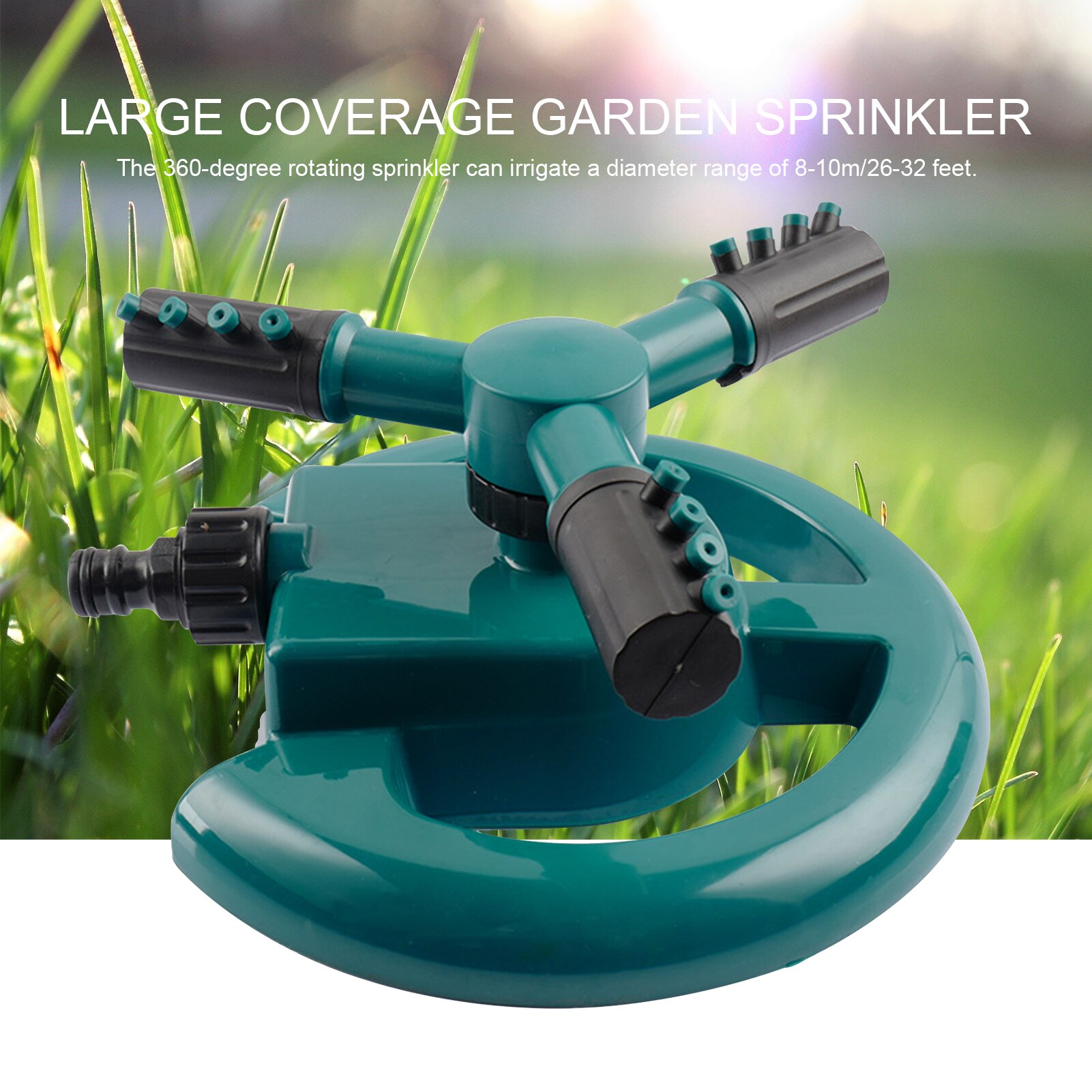 Tuin Sprinkler 360 Graden Roterende Verstelbare Lawn Watering Systeem Irrigatiesysteem Outdoor Tuin Binnenplaats Water Sproeier