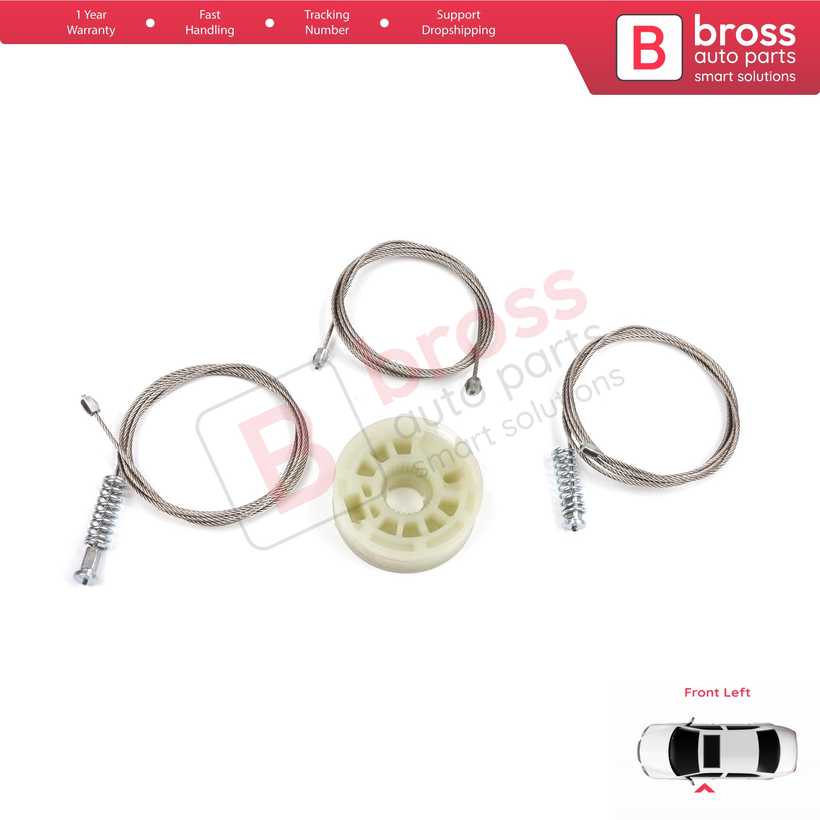 Bross ricambi auto BWR5251 impostato di riparazione regolatore finestra anteriore sinistro per Kia Ceed 2012-2017 superiore negozio, fatto in turchia