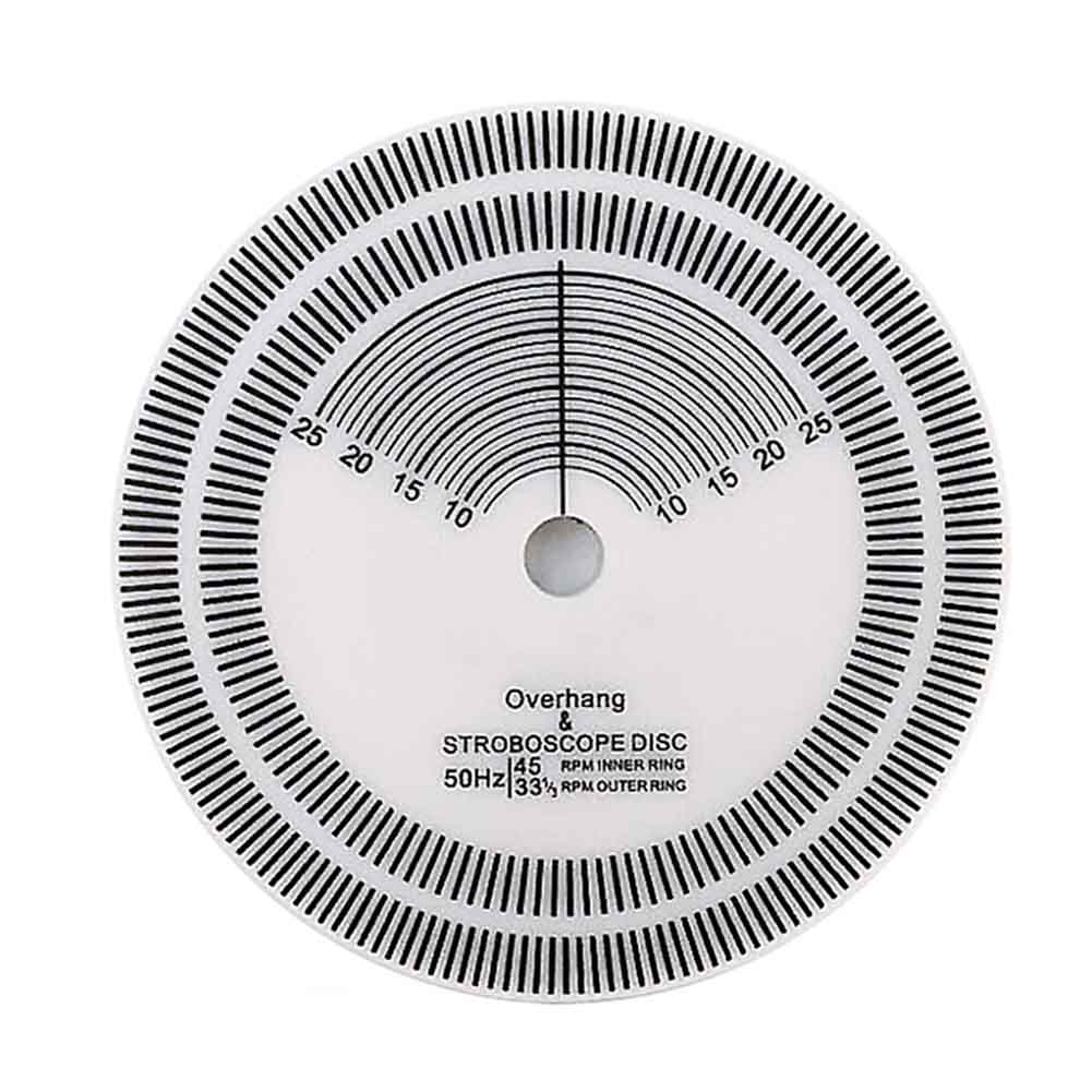 Gauge Protractor LP Vinyl Accurate Disc Stabilizer Turntable Phono Tachometer Acrylic Calibration Distance