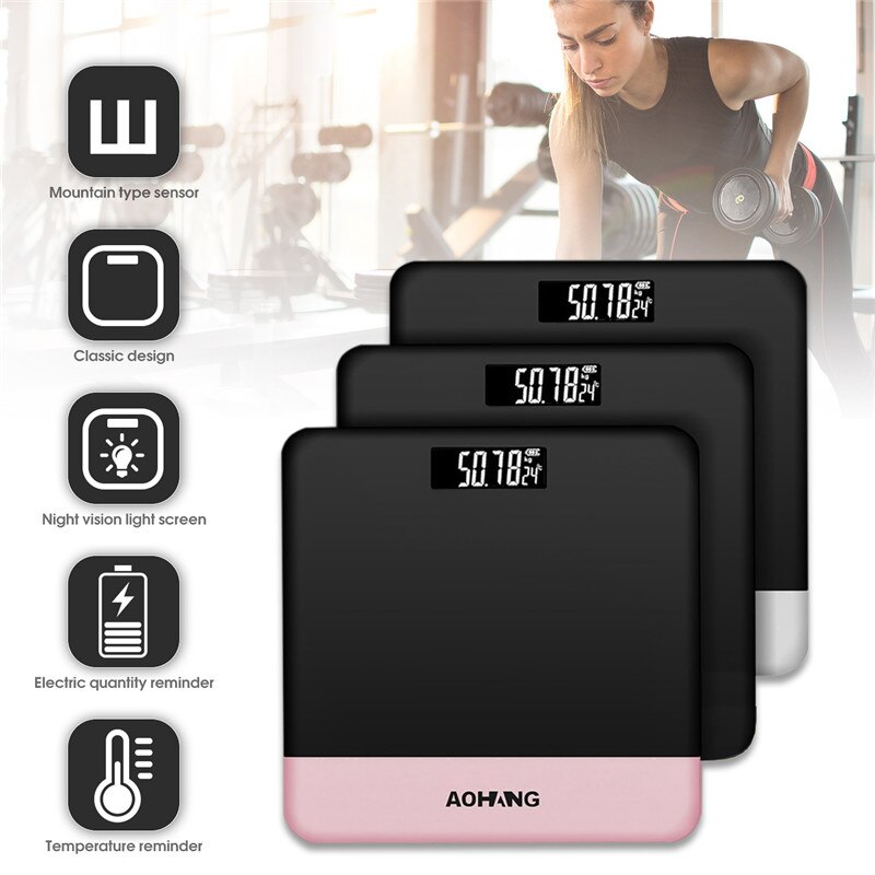 Bathroom Balance Scales Body Fat Electronic LCD Digitial Weight Scales Electronic Scale Intelligent Household Scales Accessories