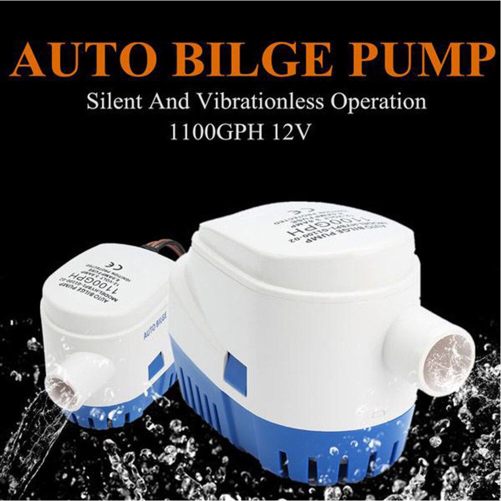 Submersible Boat Houseboat Bilge Pump Marine With Float Switch Motor Accessories Water Fully Automatic Portable Fishing Durable