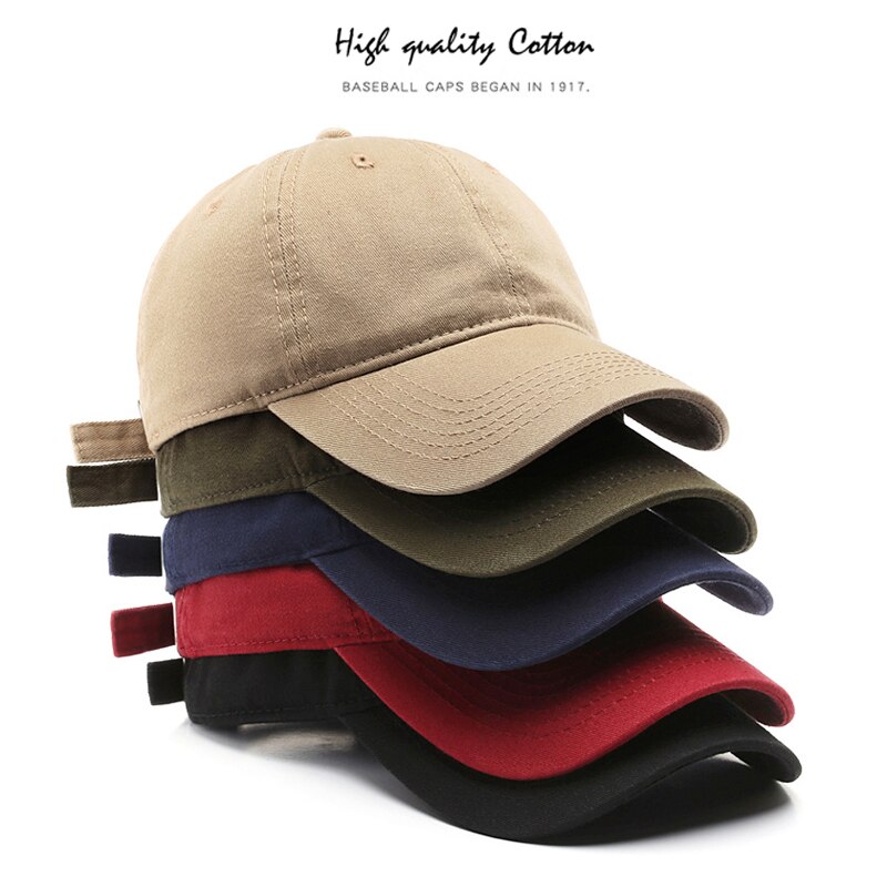 SLECKTON Neue Baumwolle Baseball Cap für Männer und Frauen Hysterese Hut Solide Papa Hut Gewaschen Einstellbar unisex