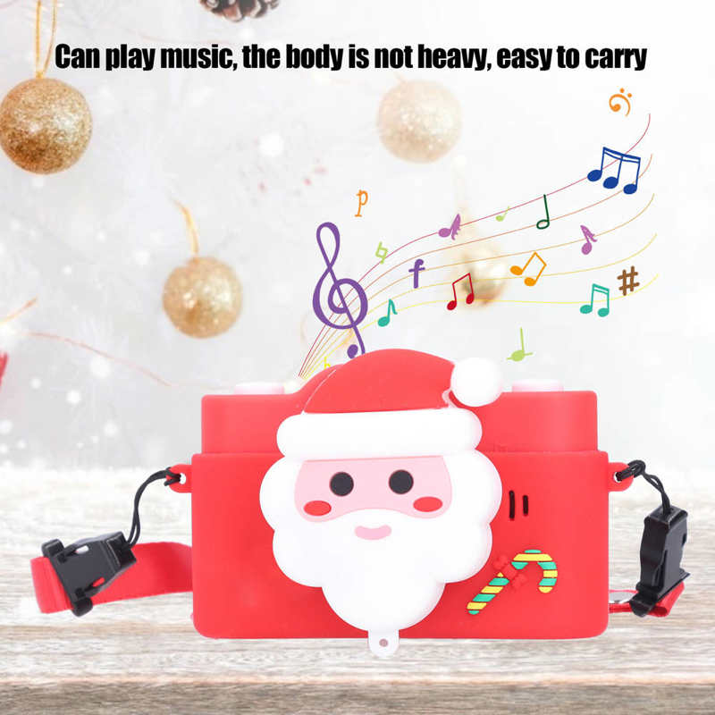 Kids Camera Santa Claus Video Dual Camera Music Cartoon USB Rechargeable Camera Christmas
