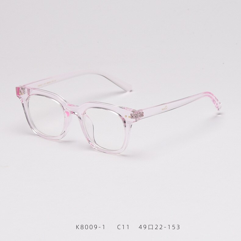 Optical Glasses Frame Man Women Brand Vintage TR90 Small Square Myopia Eyeglasses Frame Clean Lens: C11