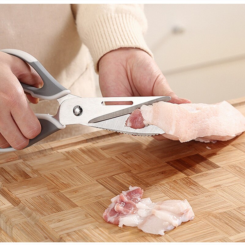 Wilona-Juego de 3 piezas de acero inoxidable para el hogar, tijeras de cocina multifunción, simples y potentes, para pollo, hueso y mariscos