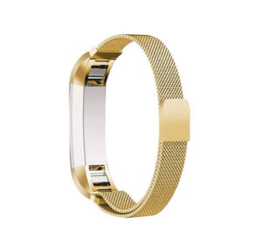 Vervangende metalen polsband in 11 kleuren voor fitbit alta-armband, hartslagmeter, smartwatch en accessoires.: Goud