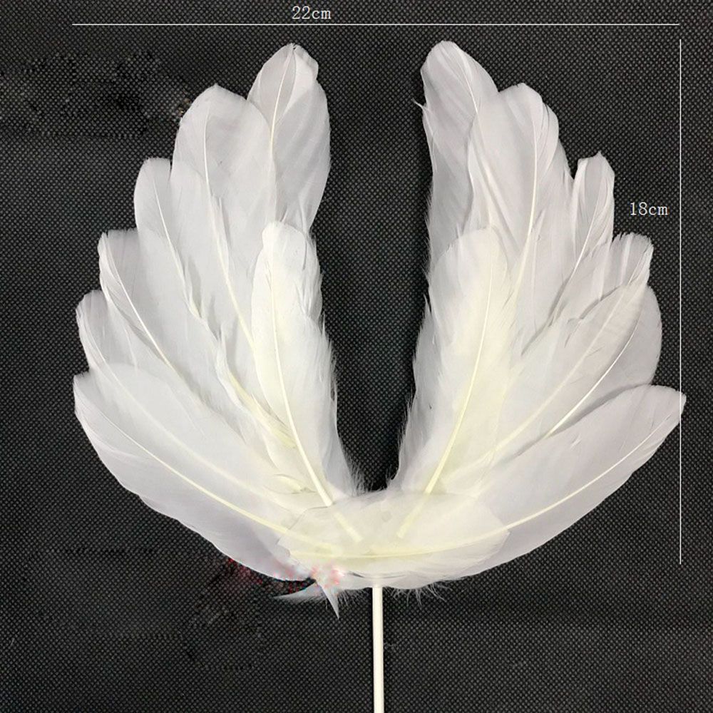 1 pcs Wings Vlag Kaars Bruiloft Cupcake Cake Topper voor Party Verjaardag Decor Leuke voor een feestelijke verjaardag vlaggen cake bakken Decor