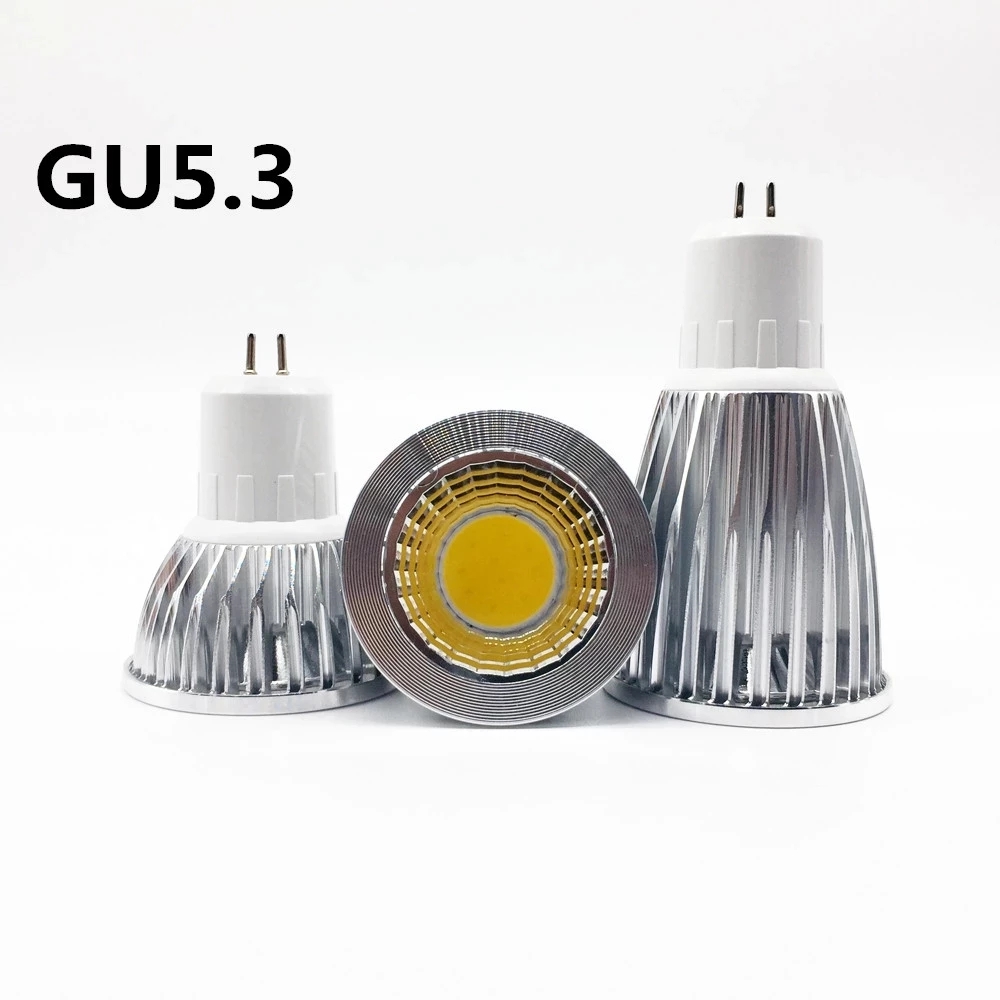 Nueva lámpara Led de alta potencia MR16 GU5.3 COB 9w 12w 15w foco Led Cob regulable blanco frío cálido MR16 12V bombilla GU5.3 220V/110V