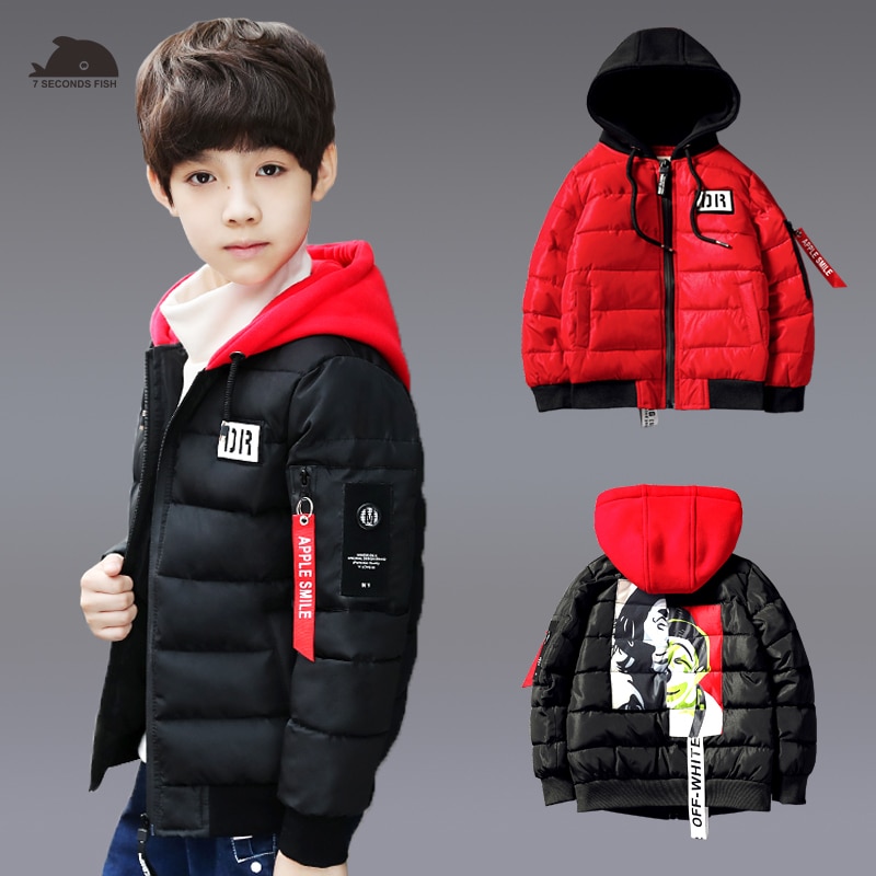 Jongens Winter Jassen Warme Jas Kinderkleding Snowsuit Bovenkleding & Jassen Kinderkleding Baby Capuchon Baby Parka