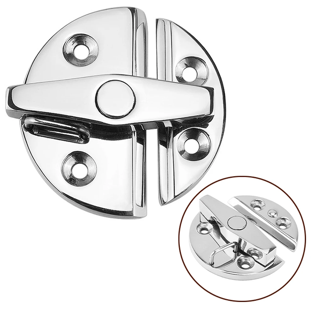 1 Stuk Boot Deur Vangst Klink 180 ° Marine Kast Slot 316 Rvs Ronde Vangst Klink Hardware Accessoires