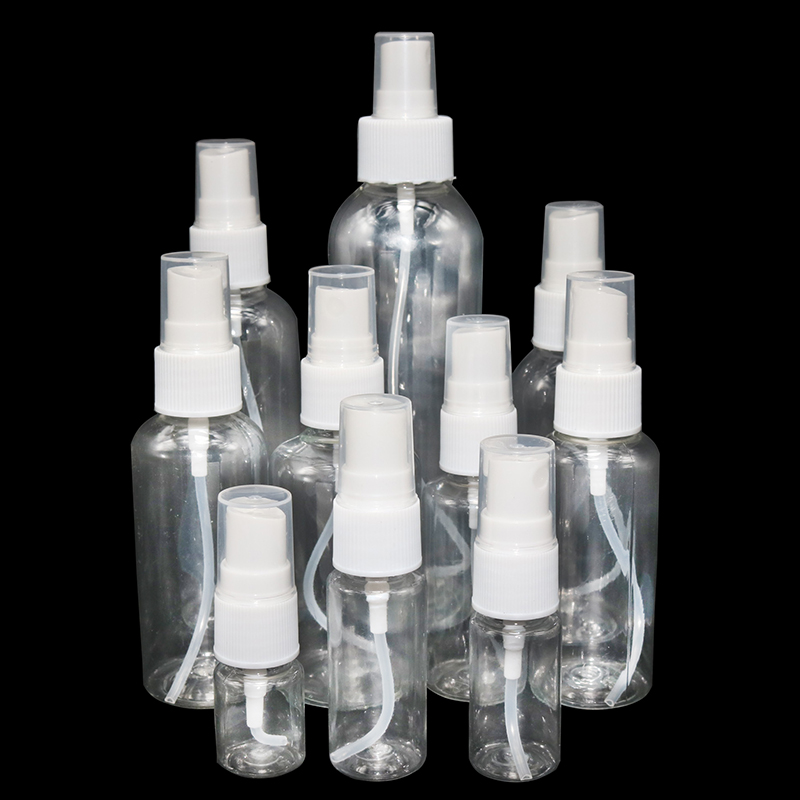 Gennemsigtig parfume kosmetisk genopfyldelig sprøjte flere kapaciteter tomme kosmetiske sprayflasker makeup atomizer prøveflasker