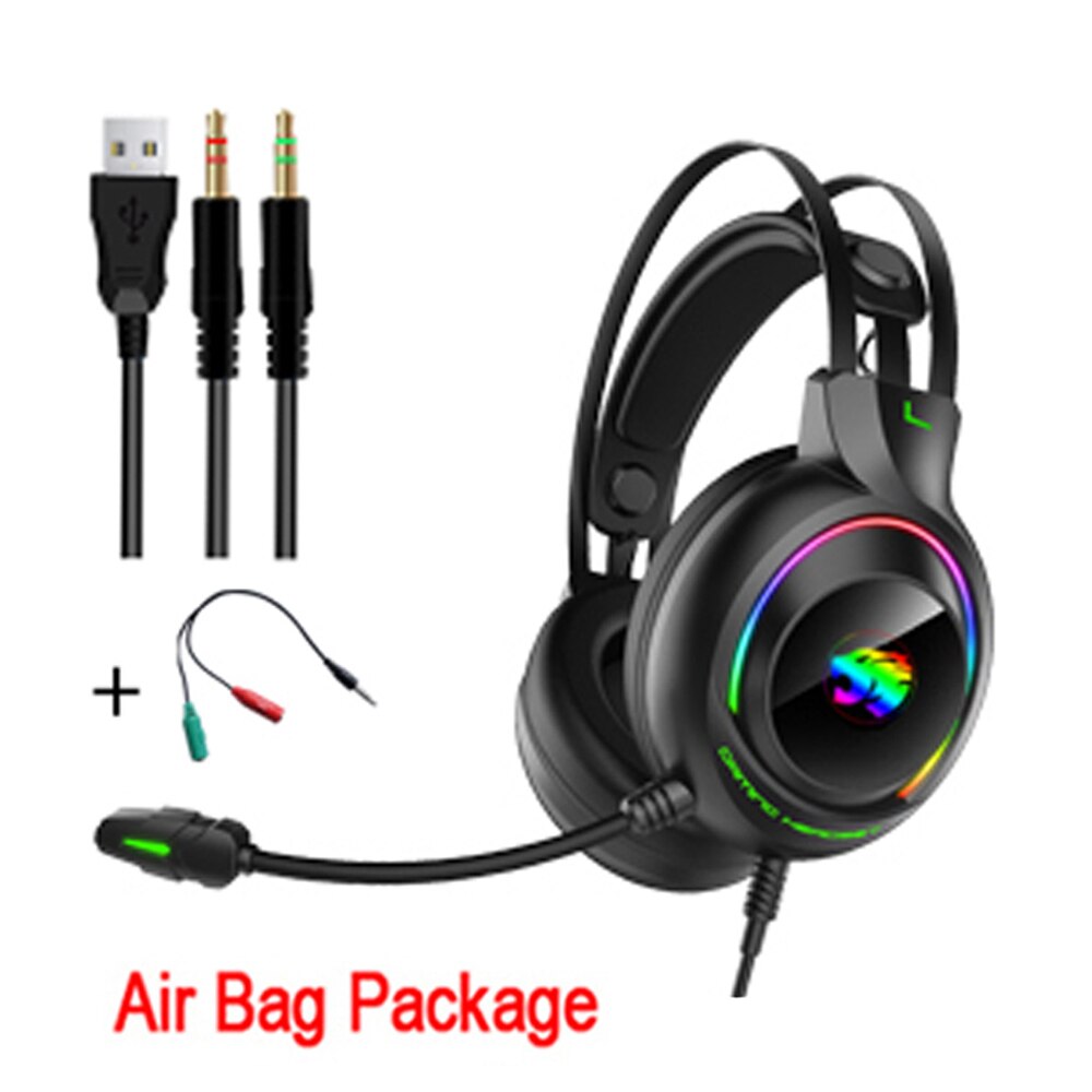 Gaming Headphones 4D Stereo RGB Marquee Earphones Headset with Microphone for Xbox One/Laptop/Computer Tablet Gamer: A22 Add cable