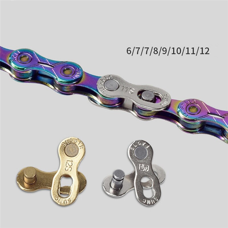 MTB Road Bike Bicycle Chain Quick Release Buckle Chain Buckles Speed Quick Release Buckle 6-12 Speed Disassembly Quickly Buckle