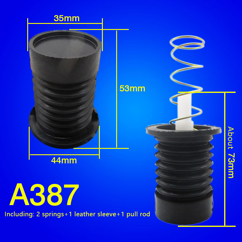 Universal Washing Machine Water Drain Valve Plug Water Sealing Rubber Pad Drain Valve Spring Fittings: Yellow