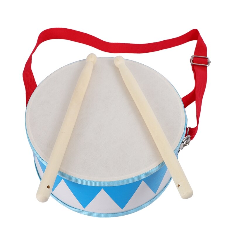 Kids Drum Wood Toy Drum Set with Carry Strap Stick for Kids Toddlers for Develop Children's Rhythm Sense: Default Title