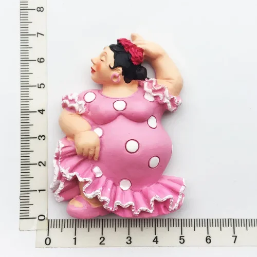 Magneet Tenerife Spanje Barcelona Toerisme Souvenirs Flamenco Danser Malaga Koelkast 3D Magnetische Stickers Ideeën