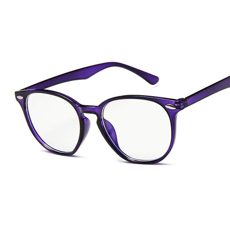 Mænds brilleramme kvinder briller klart glas mærke klare gennemsigtige briller optisk nærsynethed briller oculos: Mørke lilla