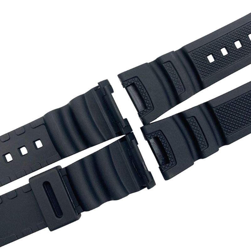 Silicone Watch Strap Stainless Steel Buckle Sport Wristband for CAsio SGW-100