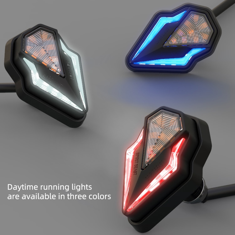 SPIRIT BEAST Turn Signal Fittings Indicator Motorcycle 12VLED Daytime Running Light Motorbike Universal Lighting Signal Light