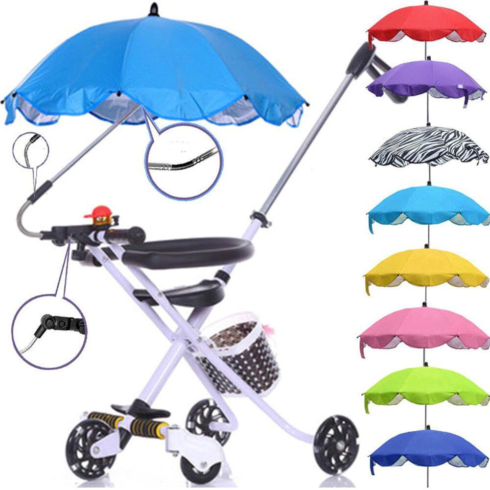 Poussette accessoires bébé Parasol Buggy poussette landau réglable enfants poussette parapluies ombre auvent couvertures