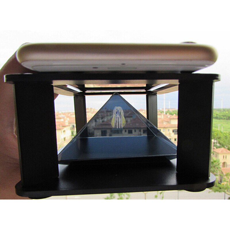 1 stuks 3d projectieschermen hologram display type binnentoepassing piramide hologram display piramide projector luxe vitrine