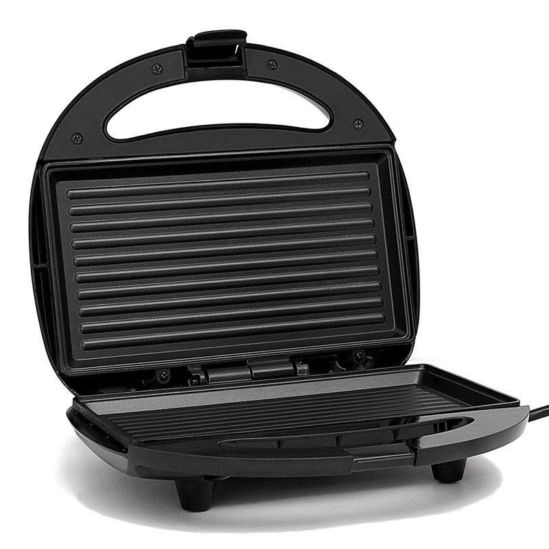 Stekare smörgåsmaskin brödugn elgrill köttbiff hamburgare frukostmaskin stekpanna grill tallrik eu-kontakt