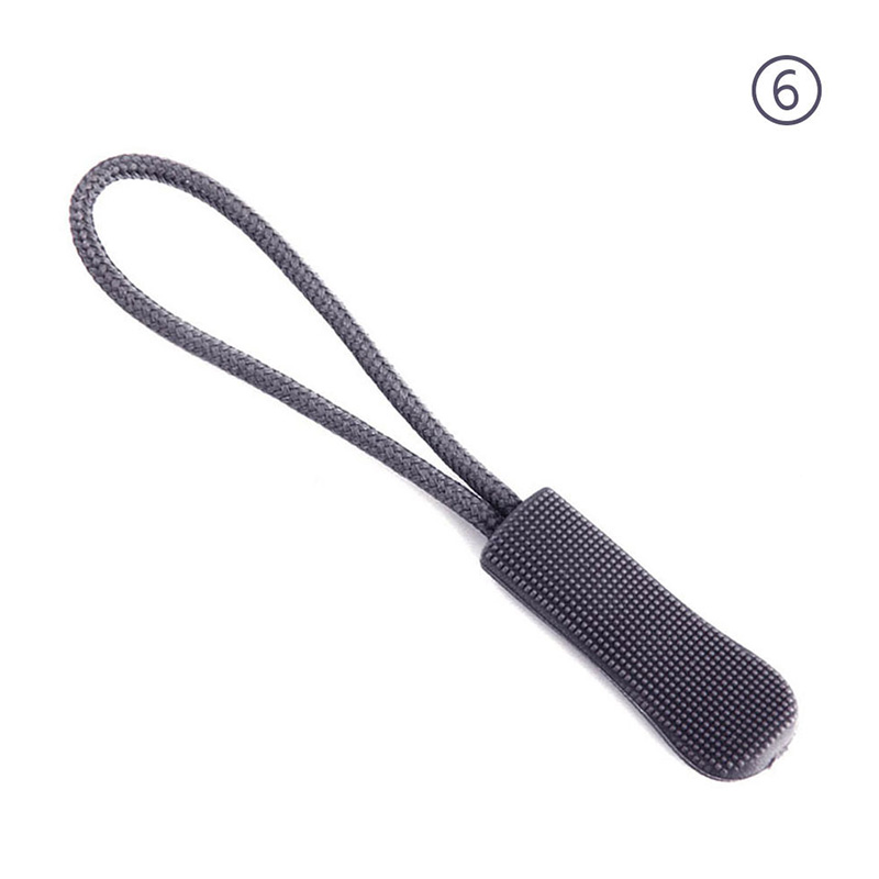 10 pièces couleur fermeture à glissière sac à dos accessoires sac à dos fin ajustement corde étiquette Fixer Zip cordon onglet accessoires fermeture éclair extracteur bricolage fermeture à glissière tête: 06