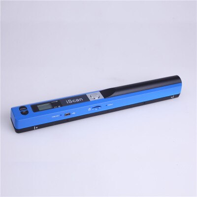 Portable Scanner HD High Speed Color A4 Document Photo Handheld Scanner Mini Pocket Color Scanner , A4 HD Scanner ISCAN 01: blue