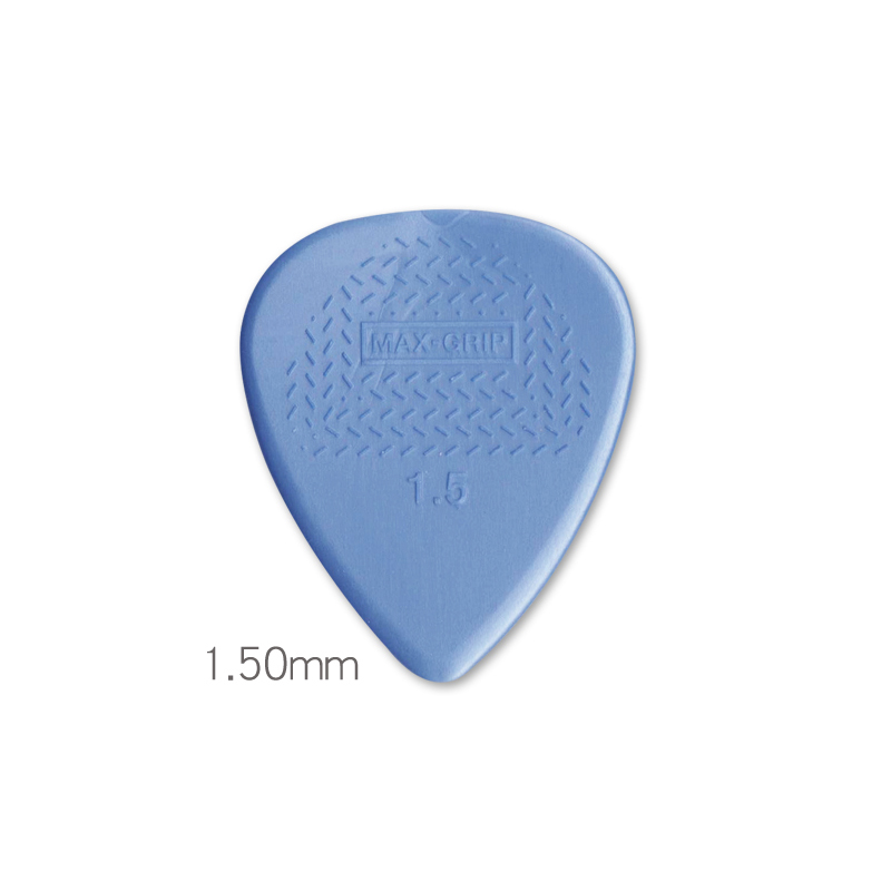 Dunlop plectrum . 449r max-grip nylon halkfri plektrum för akustisk gitarr. tjocklek 0.6/0.73/0.88/1.00/1.14/1.50mm.: Ljusgrå