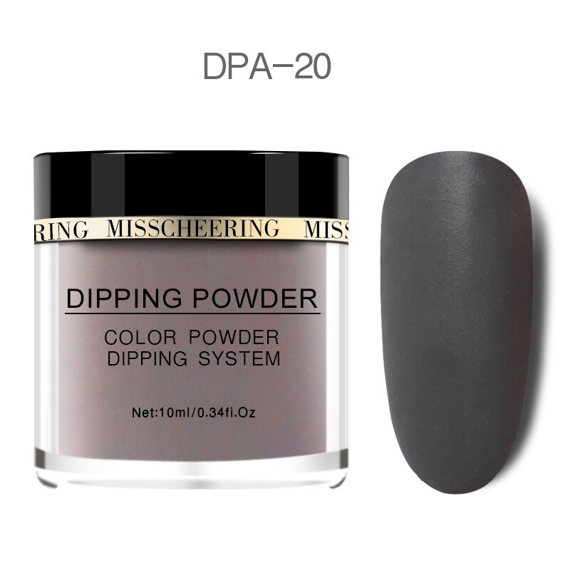 Ongles paillettes couleur mate dégradé Nail Art poudre sans lampe Cure ongles Art décorations: DPA-20