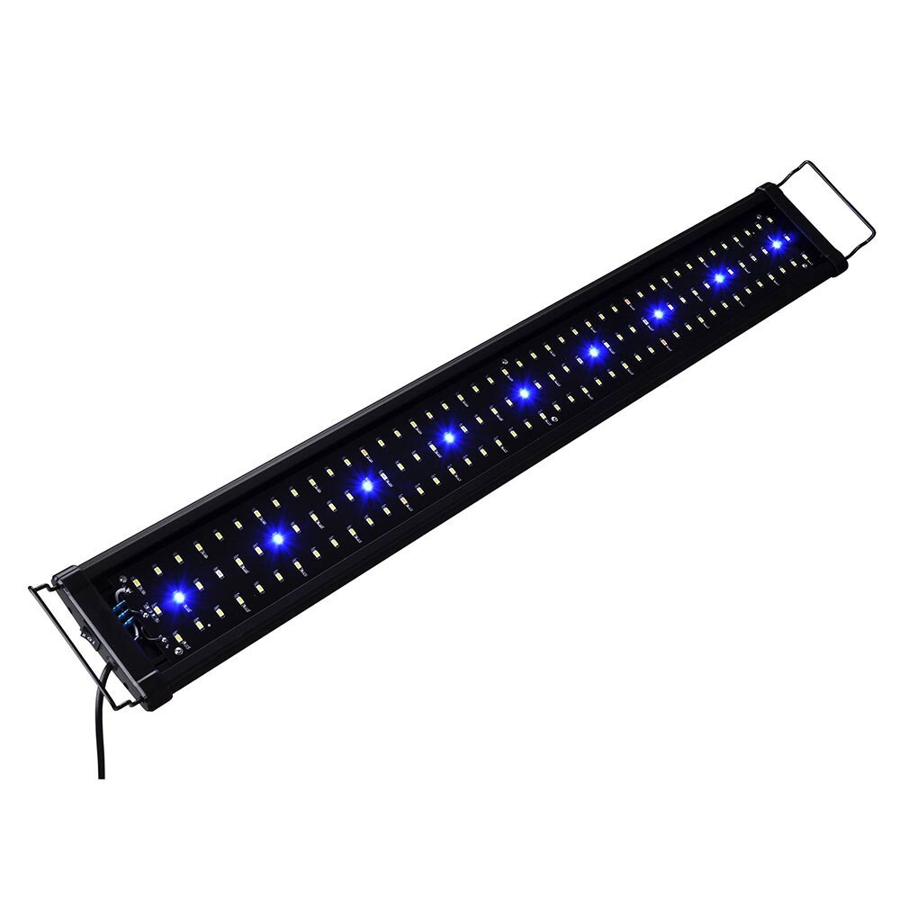 Barra de luz LED para acuario, lámpara de iluminación de espectro completo de 30/45cm para acuario de peces de agua dulce, planta marina para decoración de peceras