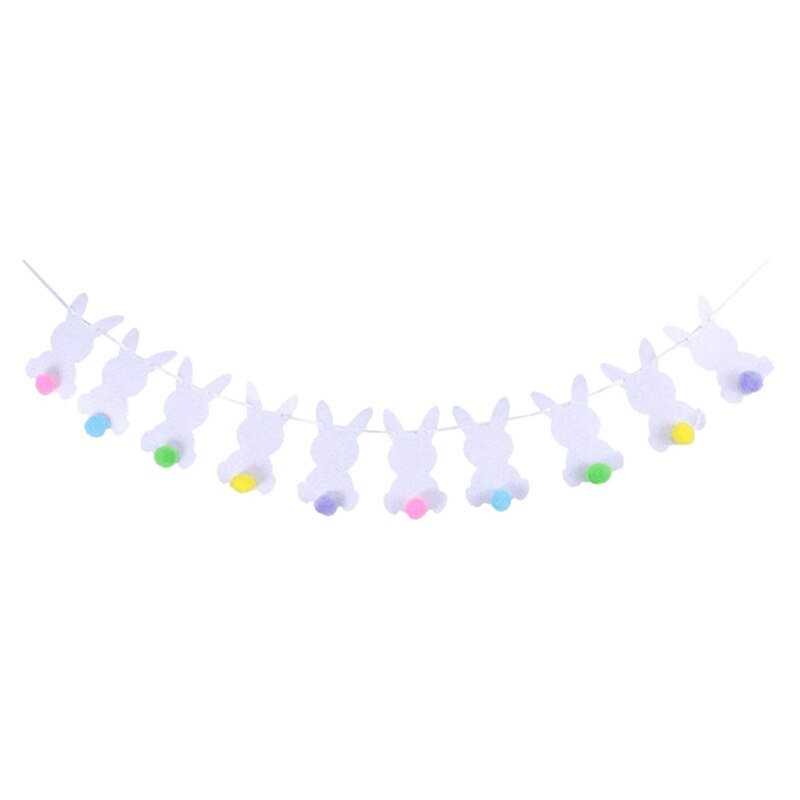 Happy Easter Konijn Bunny Bal Banner Garland Muur Opknoping Gors Vlag Decor