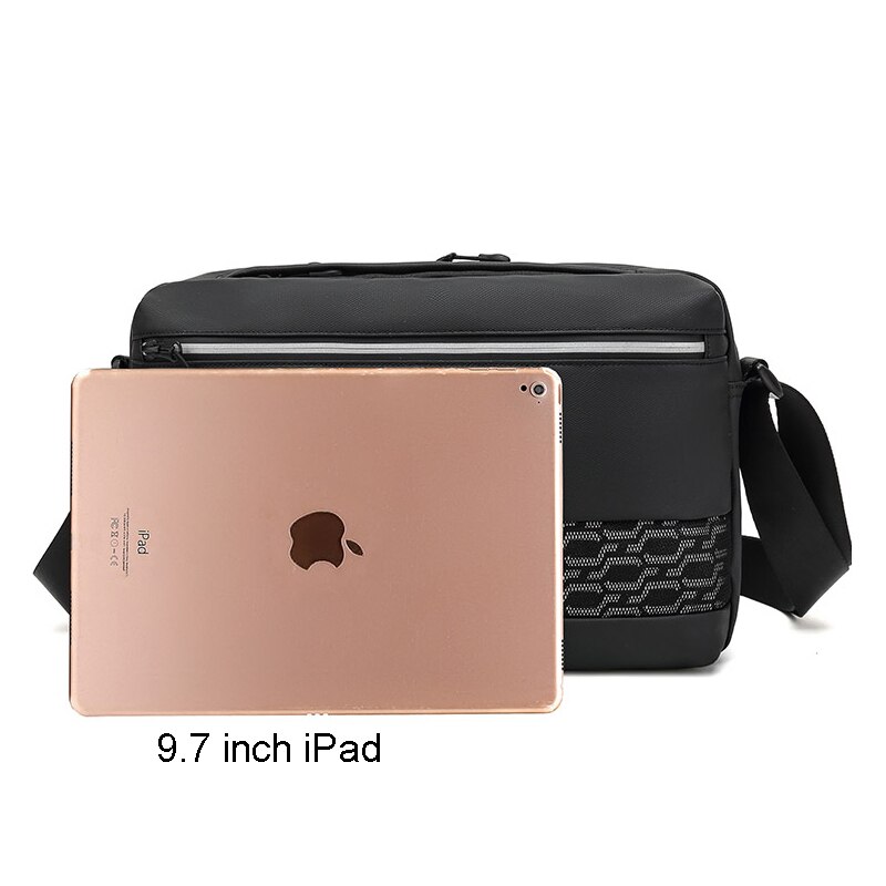 Aankomst Mode Mannen Crossbody Tas voor 9.7 inch Talet Splashproof Nylon Messenger Schouder iPad Hand Tas