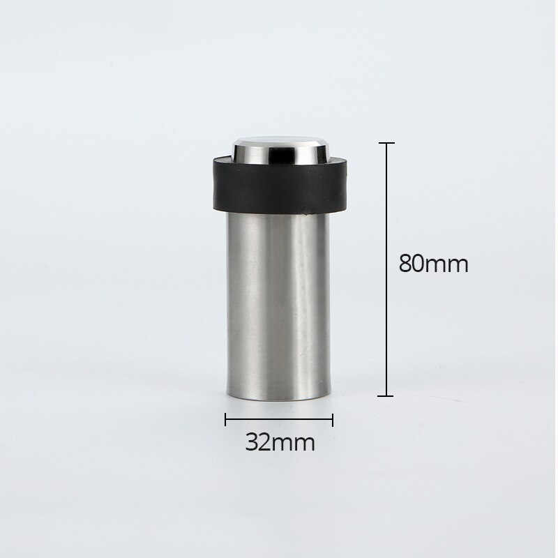 NAIERDI Gummi Tür Stopper Edelstahl Tür Schutzhülle Pad Zauberstab Schutz Anti-kollision Tür Halfter Tür Stoppt Hardware-: A 80mm