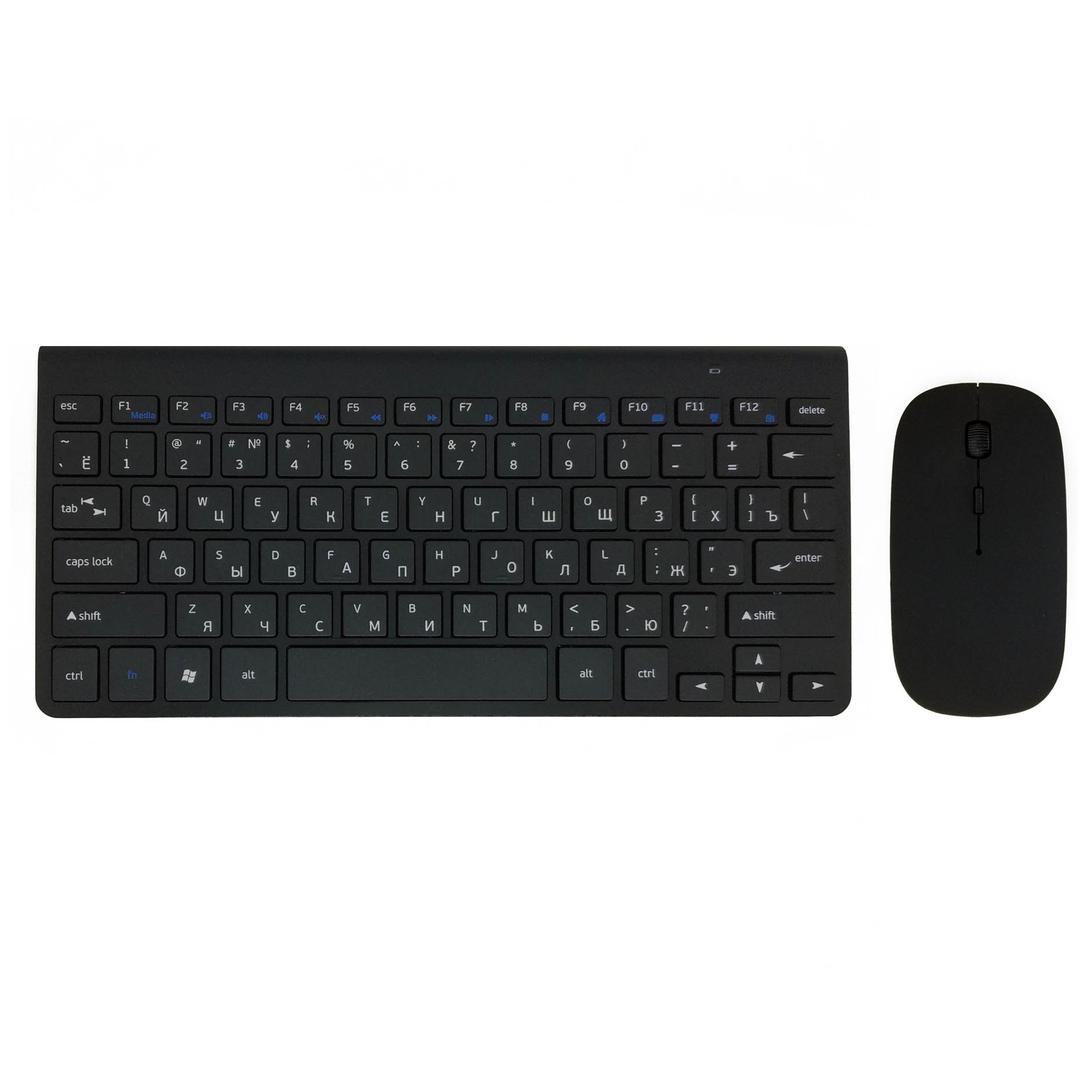 Ultra Dünne Stumm Russische Tastatur 2,4G kabellos Tastatur Maus Combo Schere Schlüssel Mit USB Adapter Für Sieg Mac Android TV Kasten PC