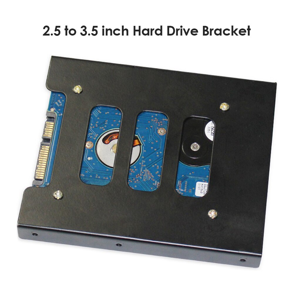 Metalen 2.5 Inch Tot 3.5 Inch Ssd Hdd Mount Adapter Harde Schijf Houder Beugel Ssd Hdd Hard Drive Bay Dock hdd Behuizing Bracket