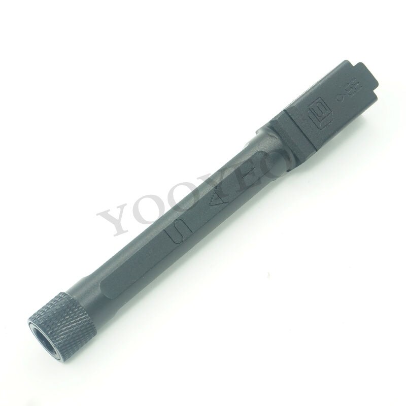 G18C &amp; G17 Gen3 &amp; 9x19 BARREL M14x1LH WE G17 Gen4 GlockGen3 SAI CNC tubo esterno nero rosso argento: Black