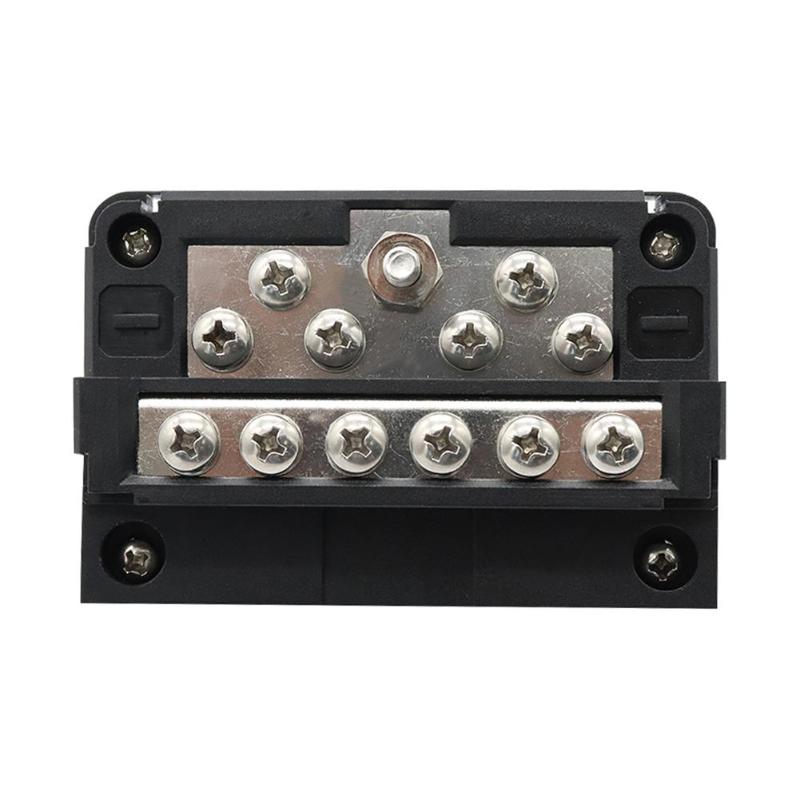 Dc32V 100A Car Marine 12 Way Negative Bus Bar Modular Power Distribution Block Terminals For Atp Truck Rv 6Way Fuse Block
