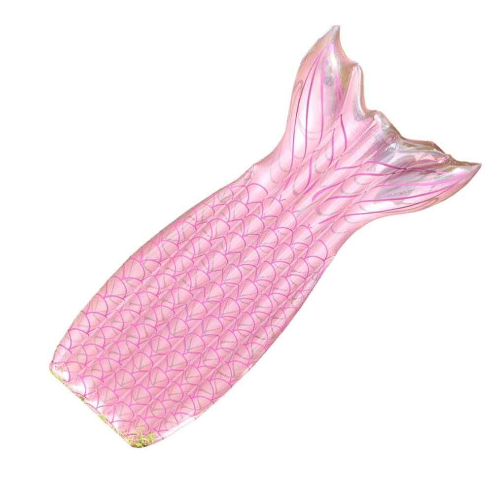 1 PC Fish Tail Shape Float Bed Inflatable Floating Bed for Kids