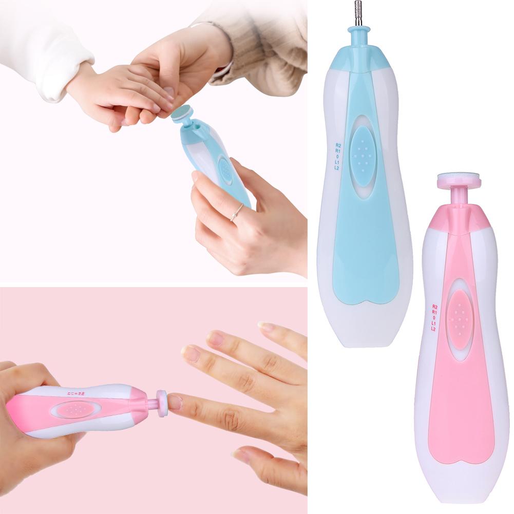 Tagliaunghie per bambini per bambini Manicure elettrico per bambini Pedicure tagliaunghie tagliaunghie Set per la cura delle forbici nuovo nato con 6 pezzi tagliaunghie