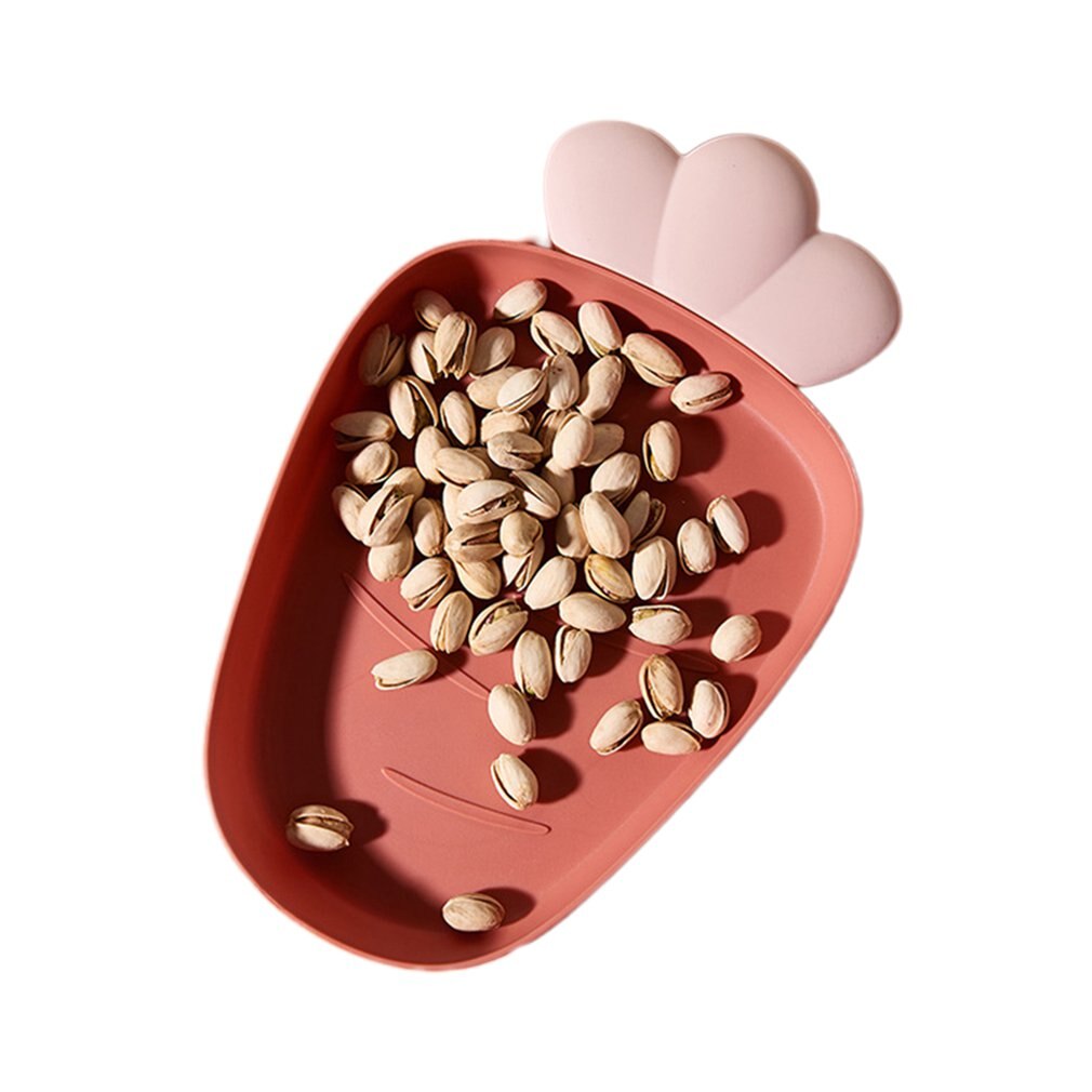 Lui Snack Tray Aardbei Vorm Fruit Lade Snoep Leuke Plaat Snack Schotel Fruit Voedsel Plaat Huishoudelijke Plastic Plaat Voor thuis: Donker Kaki