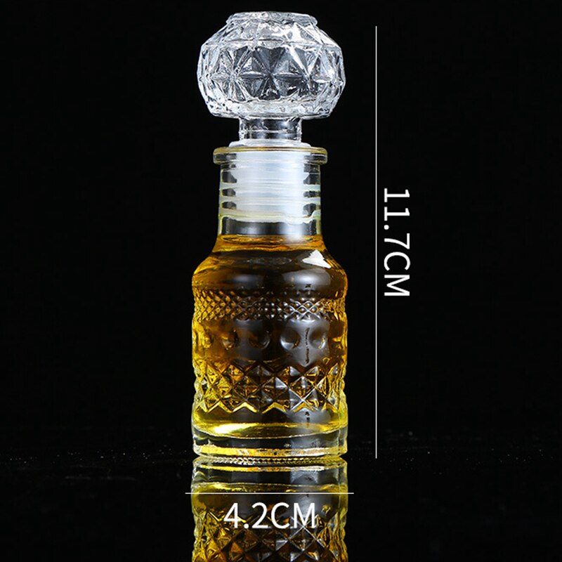 Jarra de miel de cristal de lujo X15, jarra de 50ml de capacidad, 2oz, decantador, botellas de vidrio de almacenamiento, de de boda, tarros de miel: H