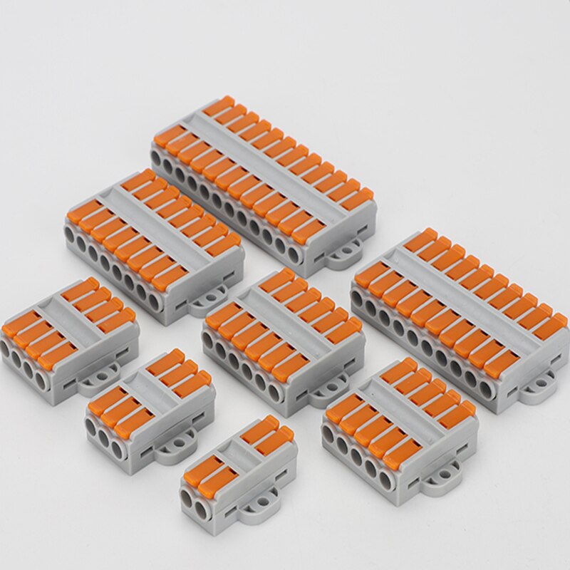 Wire Connector 2/3/4/5/6 pin Universal Docking Fast Wiring Conductors push-in Terminal Block Cable splitter High power connector