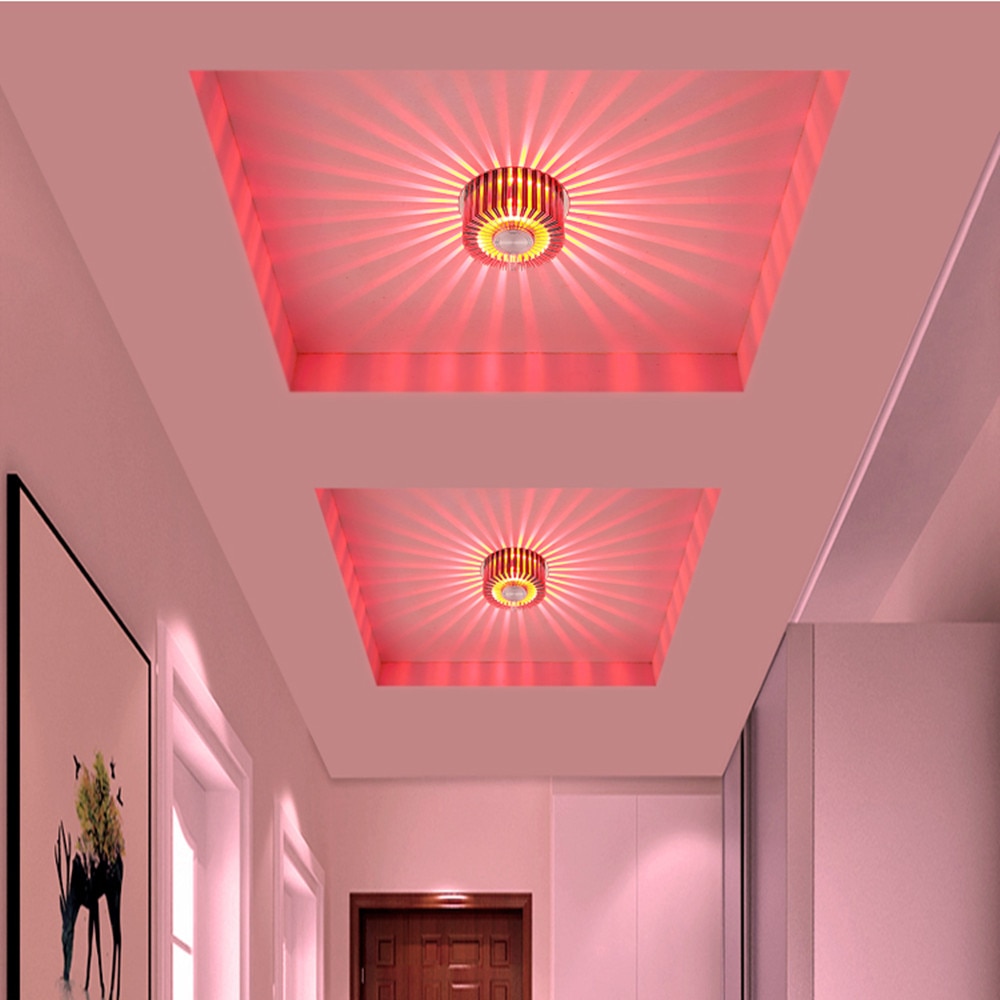 Nyhed forsænket led lampe spot led downlight 220v 110v farverig led pære spot lys til stuen ktv fest dekoration lampe