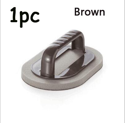 Esponja de limpieza mágica multifuncional, cepillo para eliminar la suciedad, olla de cocina, eliminación de óxido, limpiador, borrador de esponja: BROWN 1pc