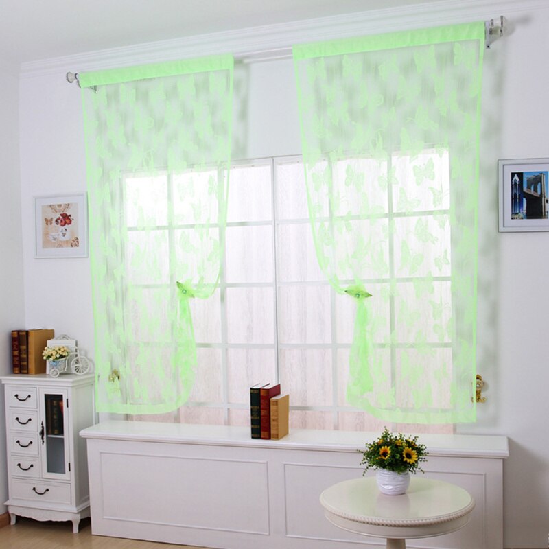 Door Curtain Window Butterfly Fly Net Window Screen Door Curtain Tassels String Room Curtain Divider
