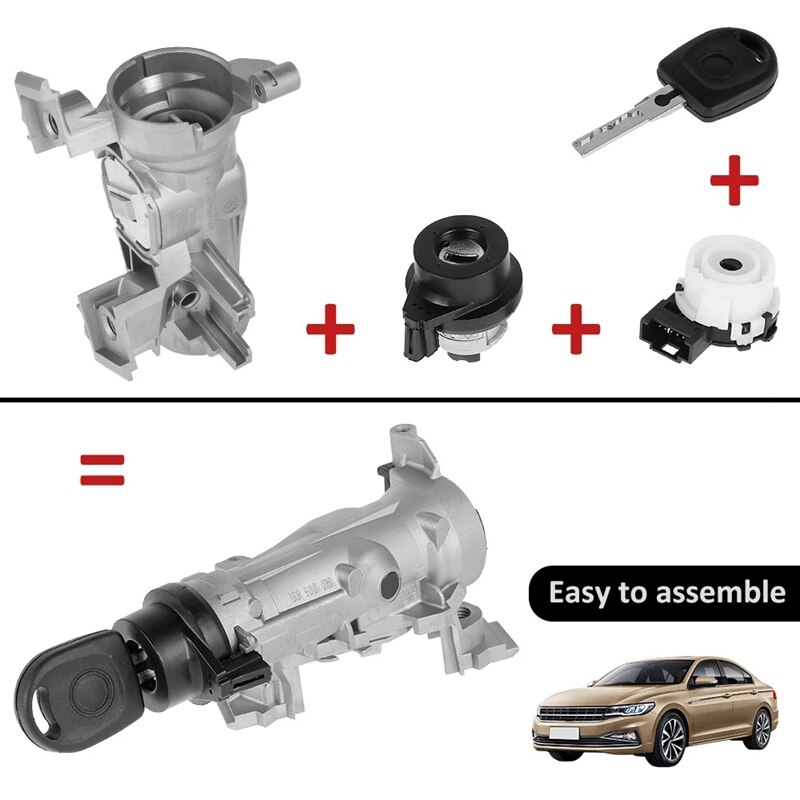 Car Ignition Barrel Door Lock Ignition Switch Lock for- SEAT SKODA 1K0905851B 1K0905851A 1K0905851 30936044
