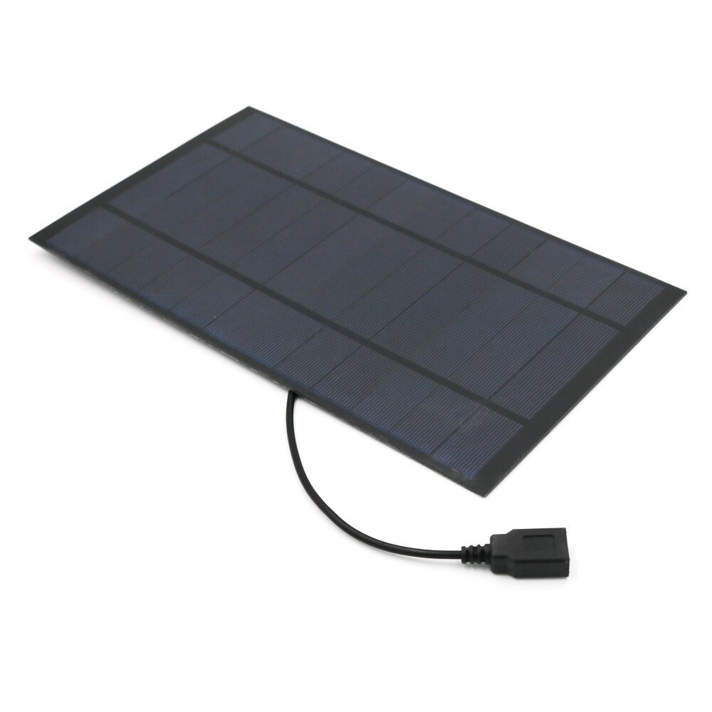 6V 7W Output USB Solar Cell 6V Charge Regulators Solar Panel Outdoor Battery Charger USB Female Port